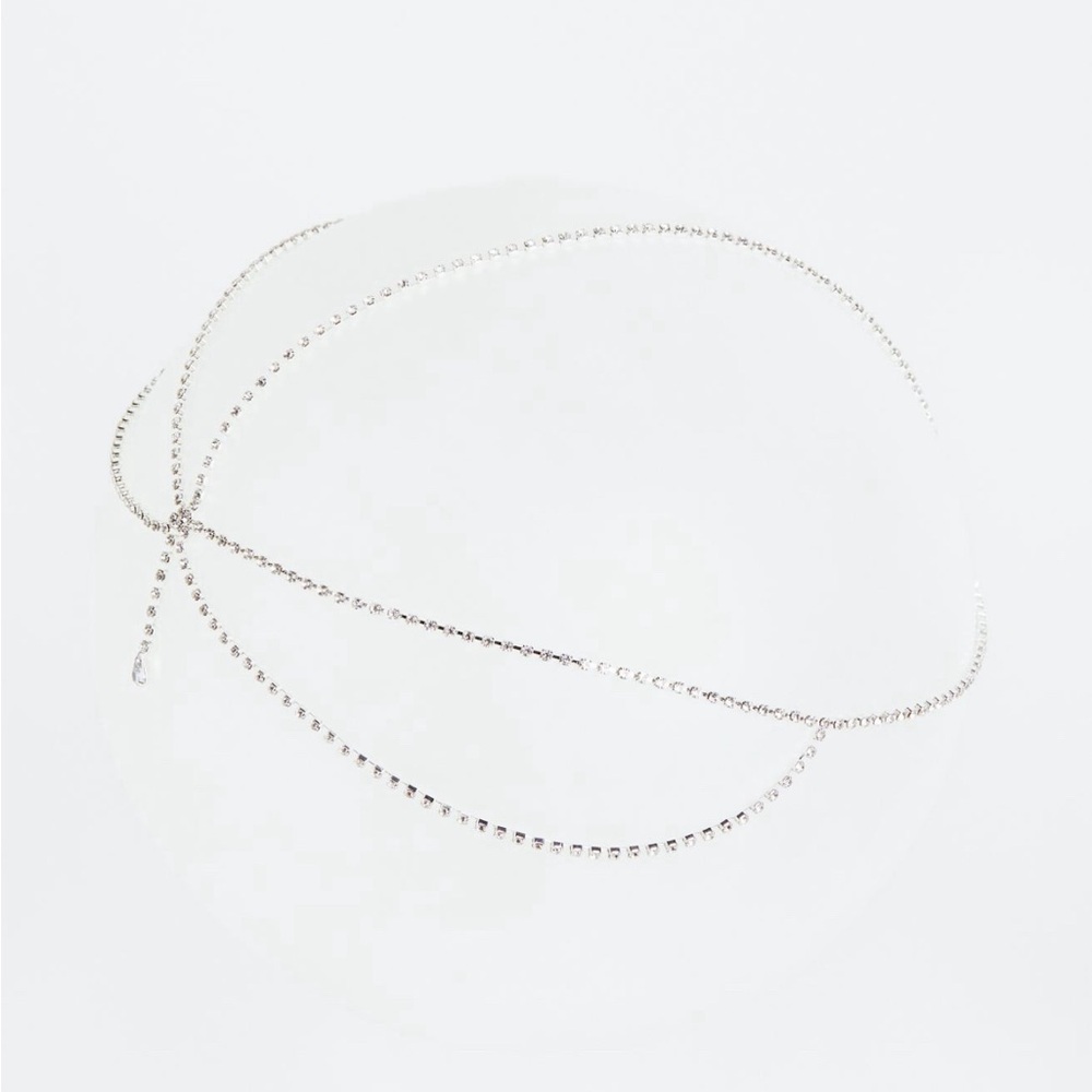 Rhinestone-chain Headpiece